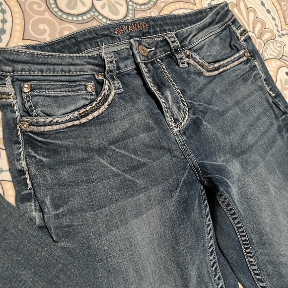 Shyanne denim boot cut jeans 31 31x34 thick stitch Boot Barn 👢tall long shayanne - Picture 8 of 11